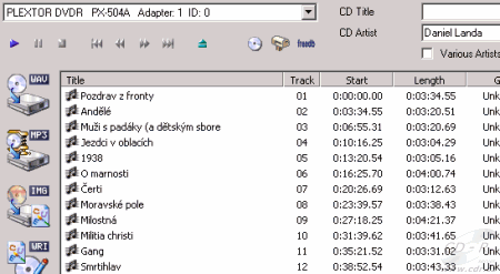 Plextor PX-504A EAC CD-Text umí!