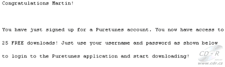 Puretunes - mail