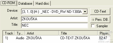 NEC ND-1300A - CD Text umí