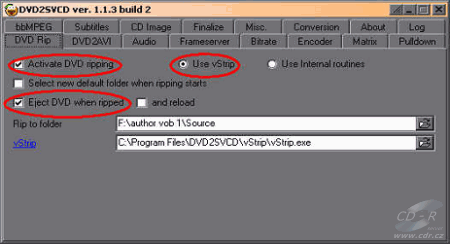 DVD2SVCD DVD Rip