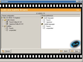 CloneDVD - Copy DVD Title - zvuk a titulky