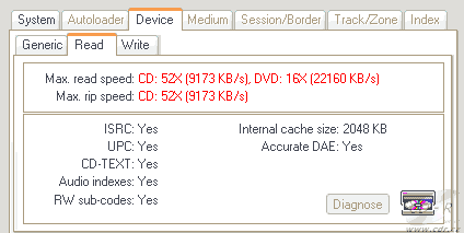 LG GCC-4520B - DiscJuggler čtení