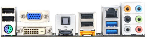 Gigabyte GA-H55N-USB3 - porty