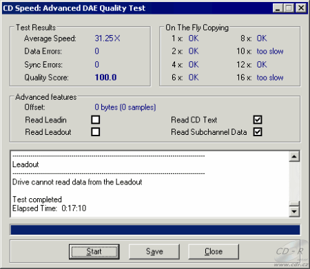 LG GCC-4520B - Advanced DAE speed test