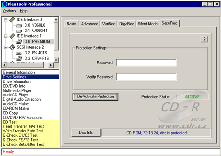 SecuRec v PlexTools Professional