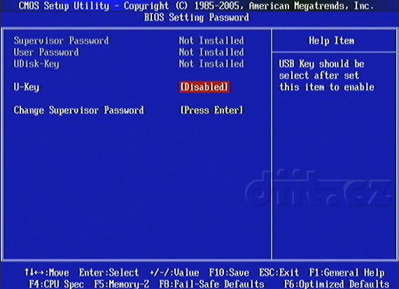 MSI 870A-G54 - BIOS: Password Setting