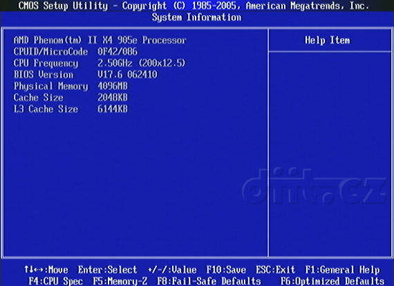 MSI 870A-G54 - BIOS: System Information