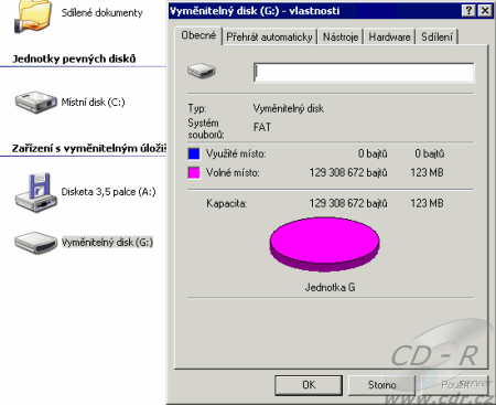 PlexFlash - Jako disk G: