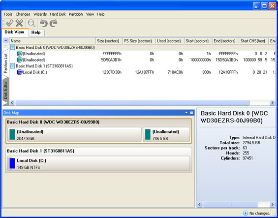 hgst gpt disk manager