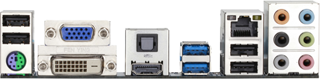 Gigabyte GA-E350N-USB3 - porty