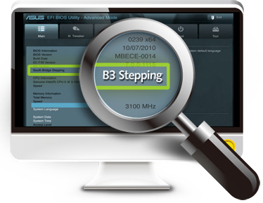 Informace „B3 Stepping“ v BIOSu (UEFI) ASUS