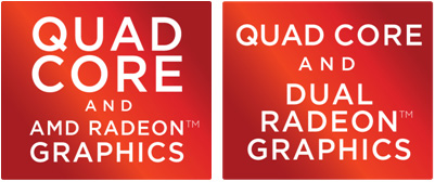 Nové štítky pro AMD Vision informující o základní konfiguraci