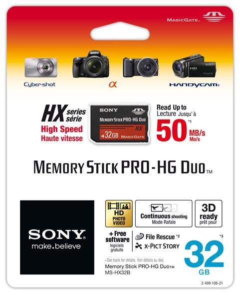 Sony Memory Stick PRO-HG Duo HX 50MB/s