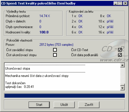 DiscSteno - Advanced DAE speed test