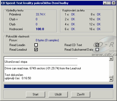 Teac DW-548D Advanced DAE speed test