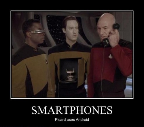 Picard uses Android