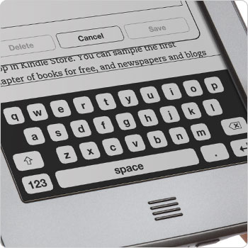 Kindle Touch / Kindle Touch 3G (virtuální klávesnice)