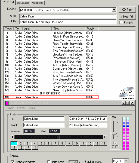 Sony CRX300E - Feurio! CD-Text