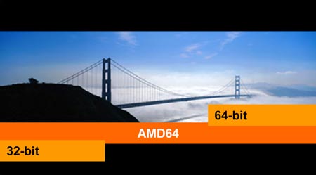 AMD64 - 32bit a 64bit