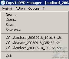 CopyToDVD - Menu Project