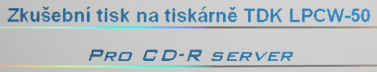 TDK LPCW-50 potištěné CD