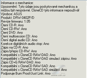 ASUS DRW-0402WP - CloneCD