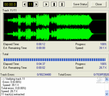 Plextor PX-116A - DAE 99