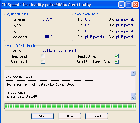 LiteOn SDW-200DX - Advanced DAE speed test