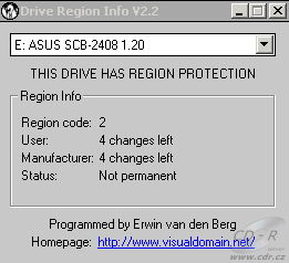 Asus SCB-2408-D - RegionInfo