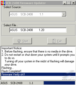 Asus SCB-2408-D - flash firmware