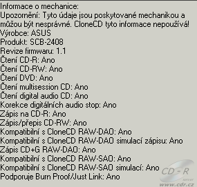 Asus SCB-2408-D - CloneCD