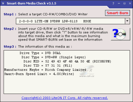 LiteOn LDW-811S - dodané DVD+RW