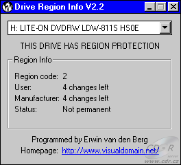 LiteOn LDW-811S -  RegionInfo