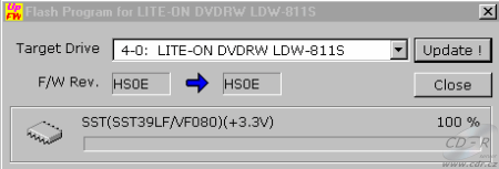 LiteOn LDW-811S - flash firmwaru