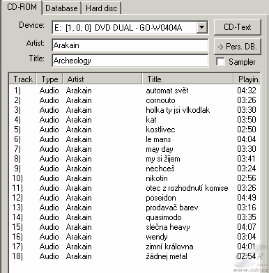 Gigabyte GO-W040A - Feurio! CD-Text