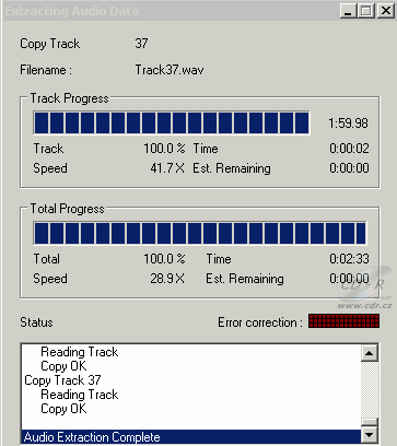 Gigabyte GO-W040A - EAC kopírování