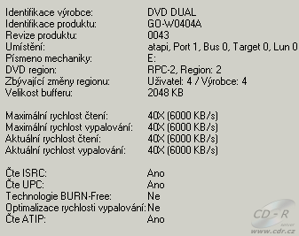 Gigabyte GO-W040A - Alcohol 120%