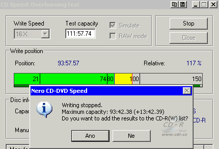 MSI DR8-A CD-Speed overburd