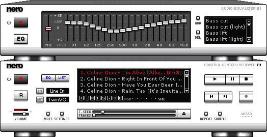 BTC DRW-1008IM -  CD Text v Nero Media Playeru