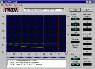 Memorex SixteenMAX 1040 CDspeed99 CD-RW