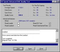 NEC NR-7700 CDspeed99 Advanced DAE speed test