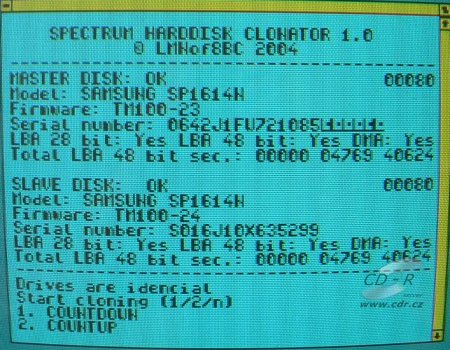 ZX spectrum, screenshot obrazovky