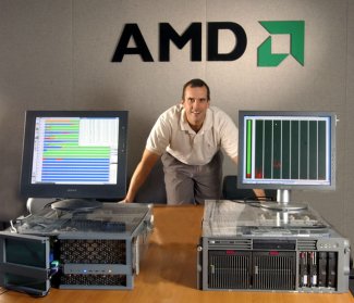 Testovací servery se čtyřmi dvoujádrovými AMD Opterony