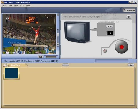 WinDVD Creator 2: Náhled před přímým nahráváním na DVD