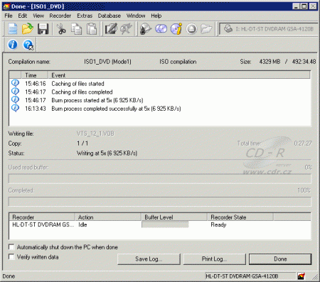 LG GSA-4210B - Nero vypálení DVD-RAM 5×