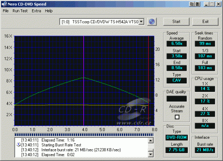 Samsung TS-H542A - CDspeed čtení DVD-ROM dual layer