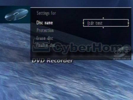 CyberHome CH DVR-750 - nahrávání: editace