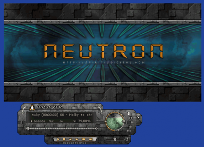 MPlayer - ukázka skinu Neutron