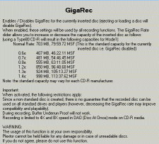 Plextor PX-716A - PlexTool 2.18 GigaRec