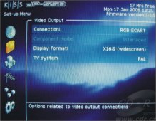 Setup - Video output